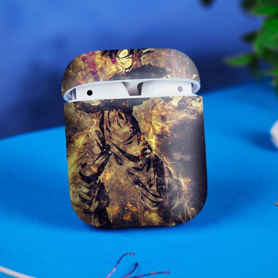 Miếng dán skin cho AirPods in hình Dragon Ball - Goku Ultra Instinct - 7vnr86