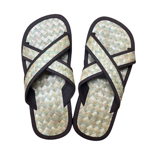 Dép cỏ bàng viền nâu Hương Quế – DCQ-101