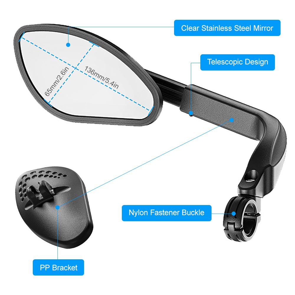 Kính chiếu hậu 360 độ cho xe đạp, xe máy MTB