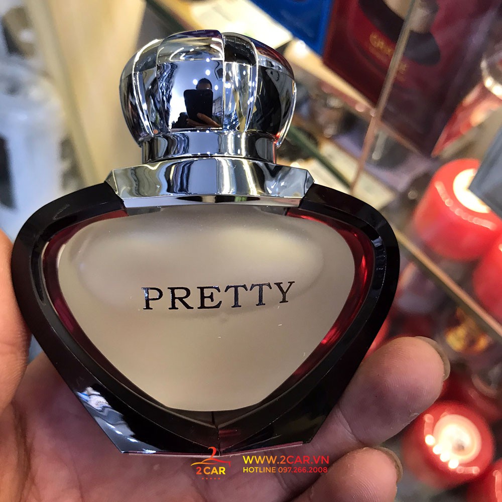 NƯỚC HOA Ô TÔ CAO CẤP PRETTY ROSE 32ml Cực Thơm, Màu đỏ