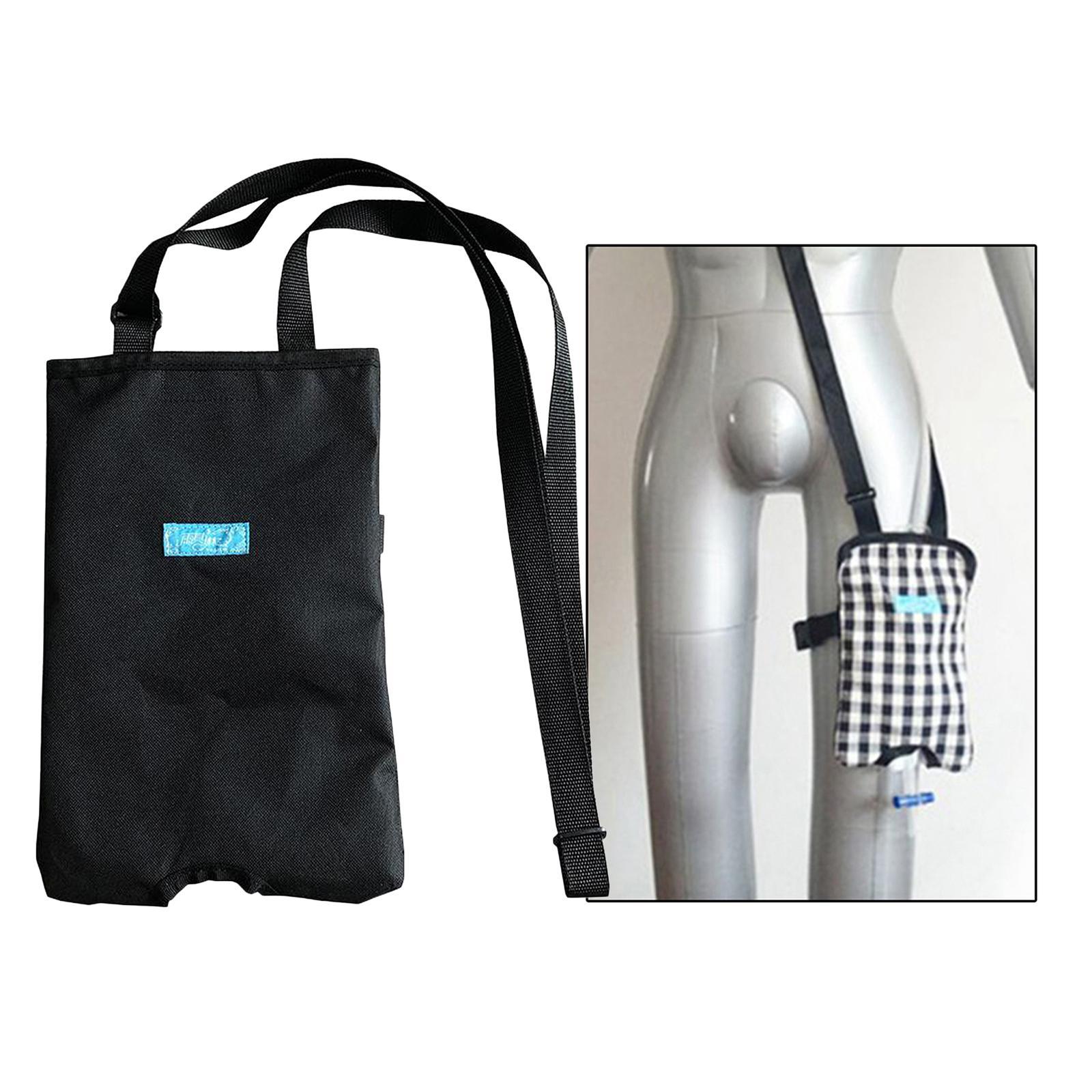 2x Urinary Bag, Cotton Ostomy Bag, Leg Pouch Fix Devices, Drainage Hiding Carrier for Home, Travel, Wheelchair
