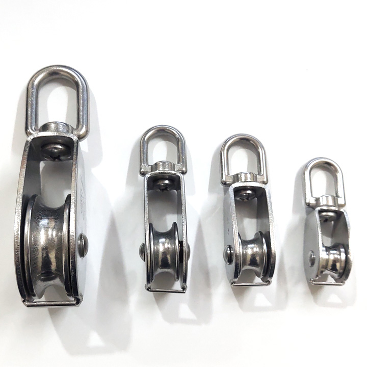 Ròng rọc đơn bằng inox 304 không gỉ loại M20 đến M50 tùy chọn