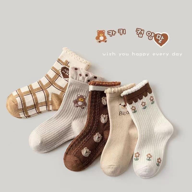 SET 10 ĐÔI Tất COTTON HỌA TIẾT NỮ