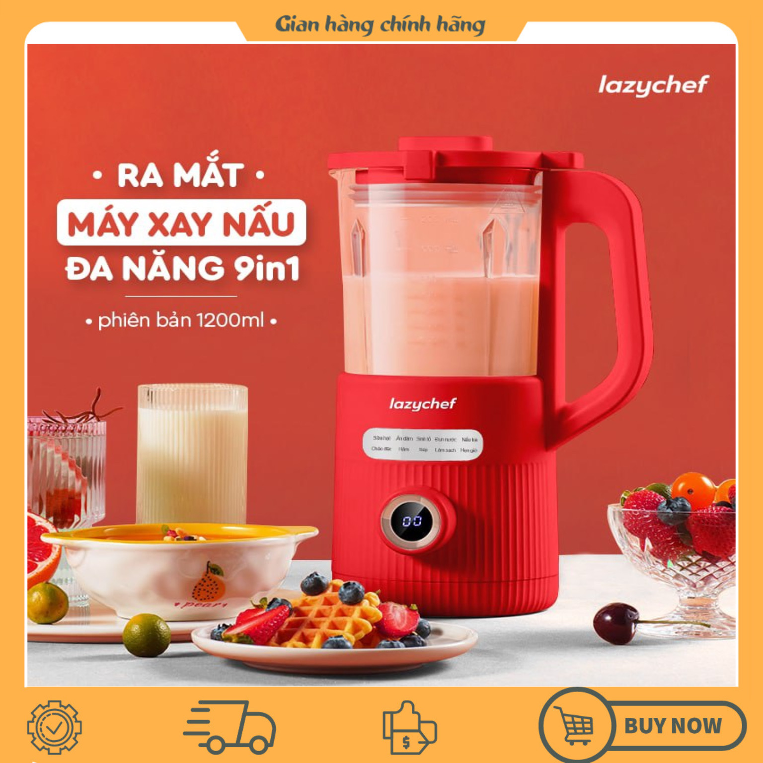 Máy xay nấu đa năng 9in1 Lazychef – Phiên bản mới