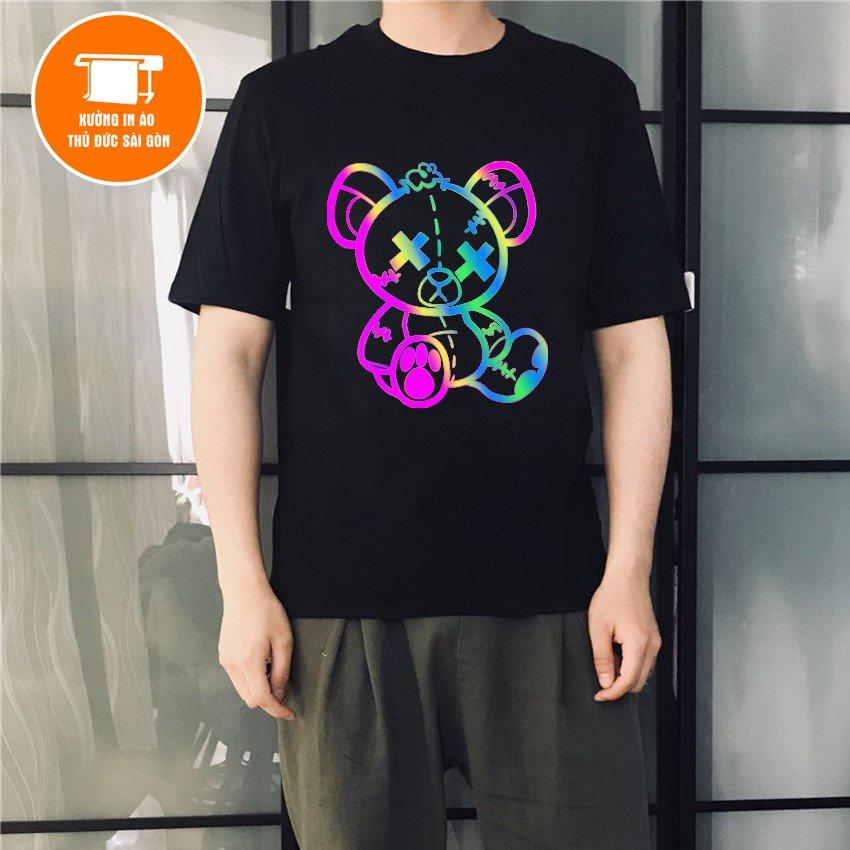 Áo Thun Phản Quang Bạc Phản Quang 7 màu TEDDY XX Cotton Unisex Nam Nữ Đẹp, Xưởng In Áo Thủ Đức