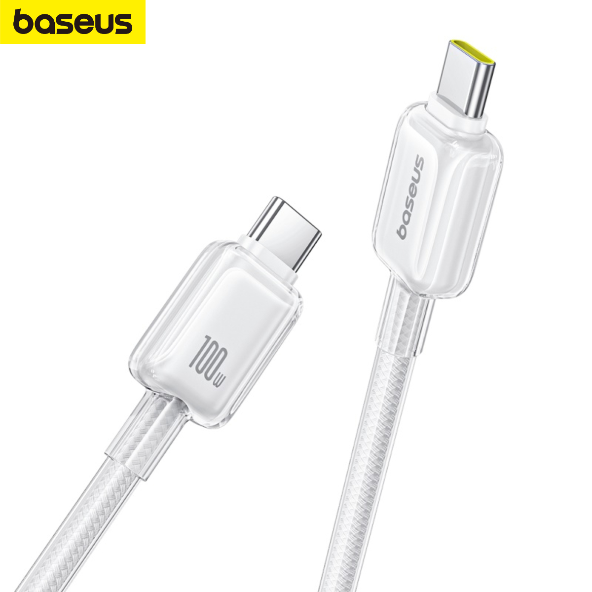 Cáp Sạc Nhanh Và Truyền Dữ Liệu Type C to Type C Baseus Crystal Clear 100W - Hàng chính hãng