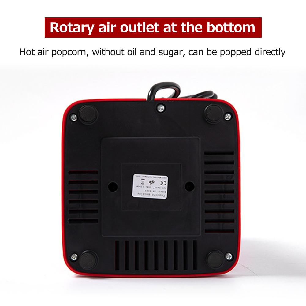 Popcorn Maker Home Popcorn Making Machine 1200W High Power Small Corn Extruder Basketball Hoop Electric Popcorn Machine