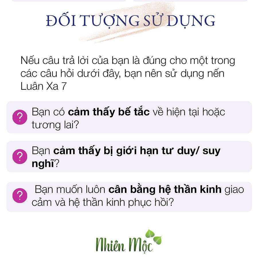 Nến thơm Luân Xa Khai sáng Nhiên Mộc | An toàn | Không khói