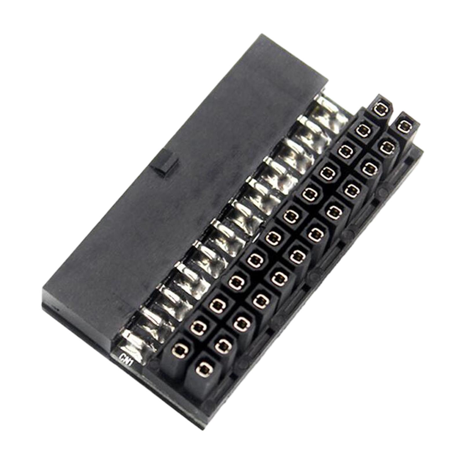 24Pin Female to 24Pin Male Port Plug and Play for Desktops PC Supply