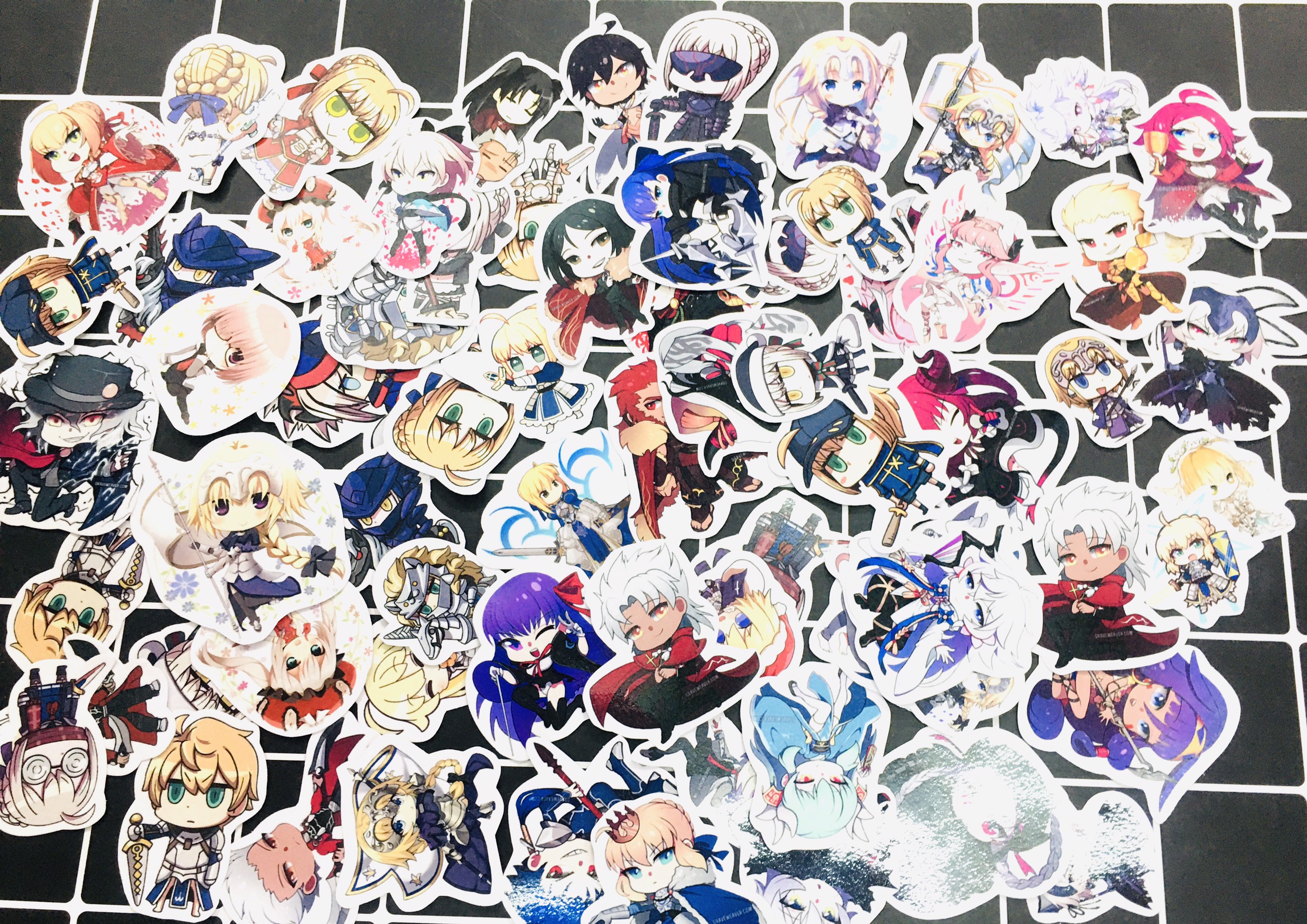 Set 60 Sticker Fate/Grand Order hình dán có ép lụa