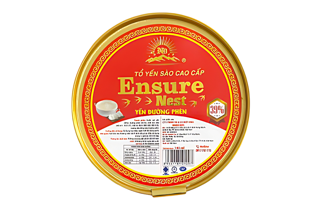 Yến Chén Cao Cấp Ensure Nest Chưng Sẵn Đông Trùng 140ml 39% yến - Nguồn gốc yến đảo Khánh Hoà