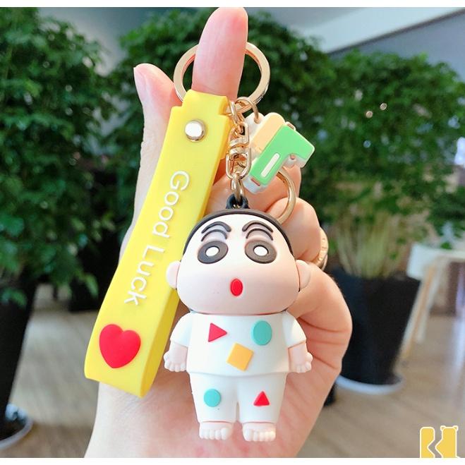 Móc khóa Phim Cậu bé bút chì dễ thương PVC loại tốt