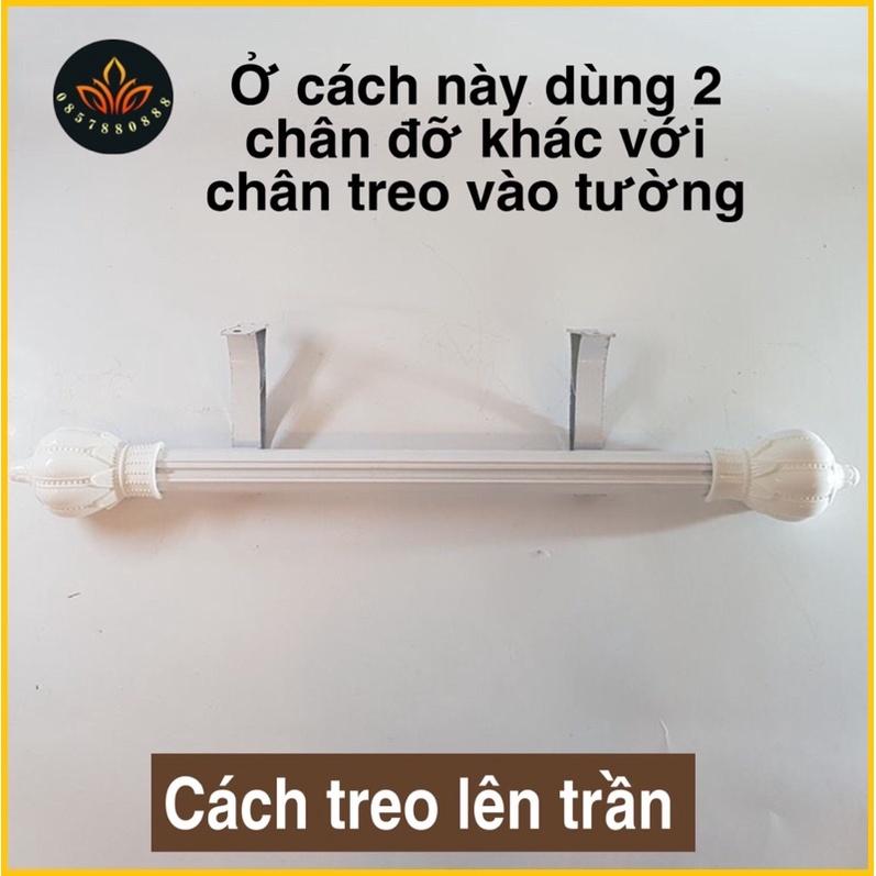 Thanh treo rèm,Ray treo rèm cửa,Khung rèm 2 lớp, Ống sào treo rèm