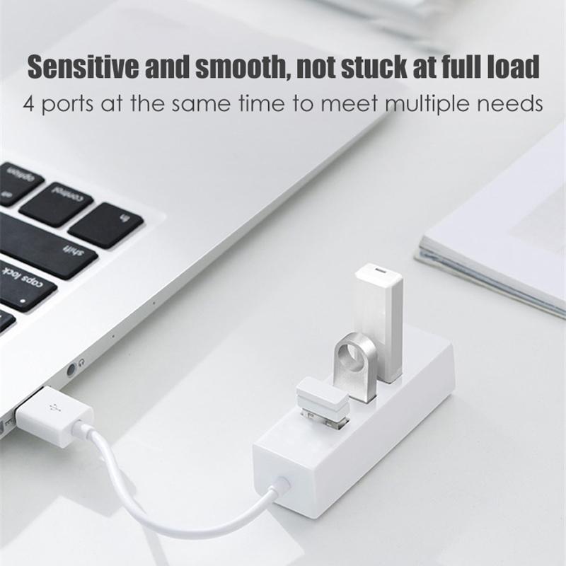 Hub USB 2.0 Bộ Chia USB Tốc Độ Cao 4 Cổng Tất Cả Trong 1 Cho Máy Tính Windows Máy Tính Macbook Phụ Kiện