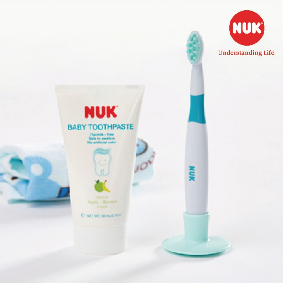Bộ bàn chải và kem đánh răng Nuk cho bé 3-36 tháng NU21438 100% chính hãng