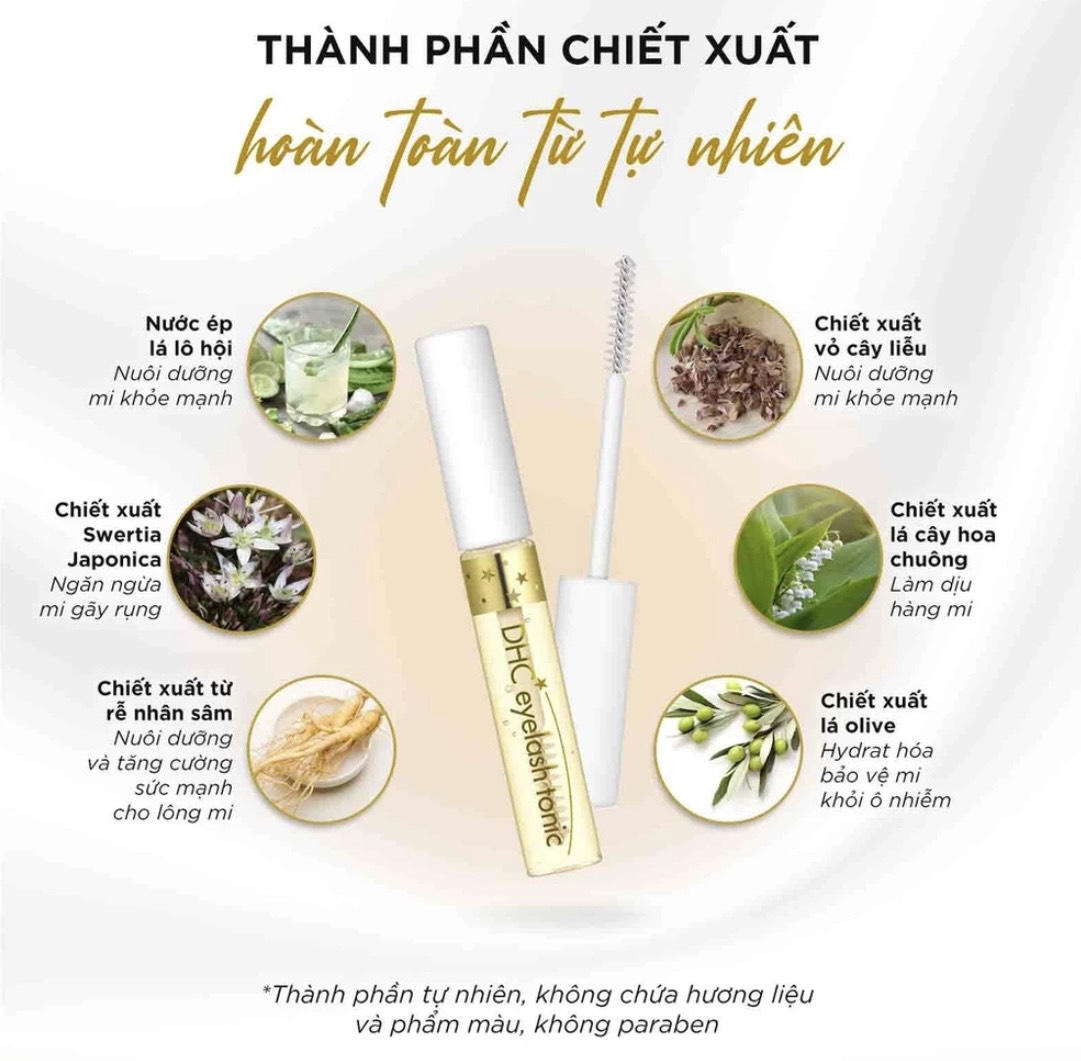 Tinh chất dưỡng mi Eyelash Tonic DHC Nhật Bản 6.5ml ngừa gãy rụng, giúp mi dài, chắc khoẻ