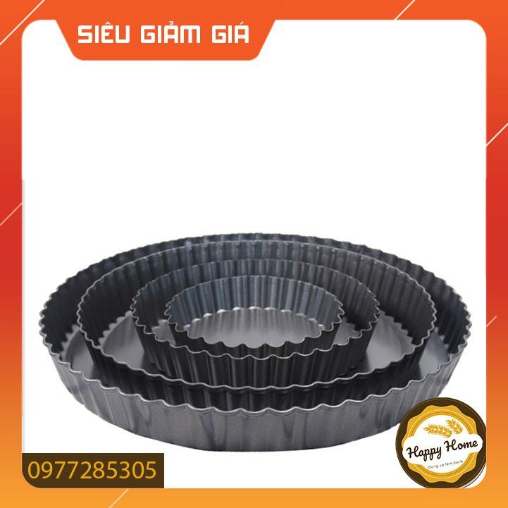 Khuôn bánh tart tròn chống dính đế rời, size 4/6/8/9 inch CHẤT LƯỢNG CAO