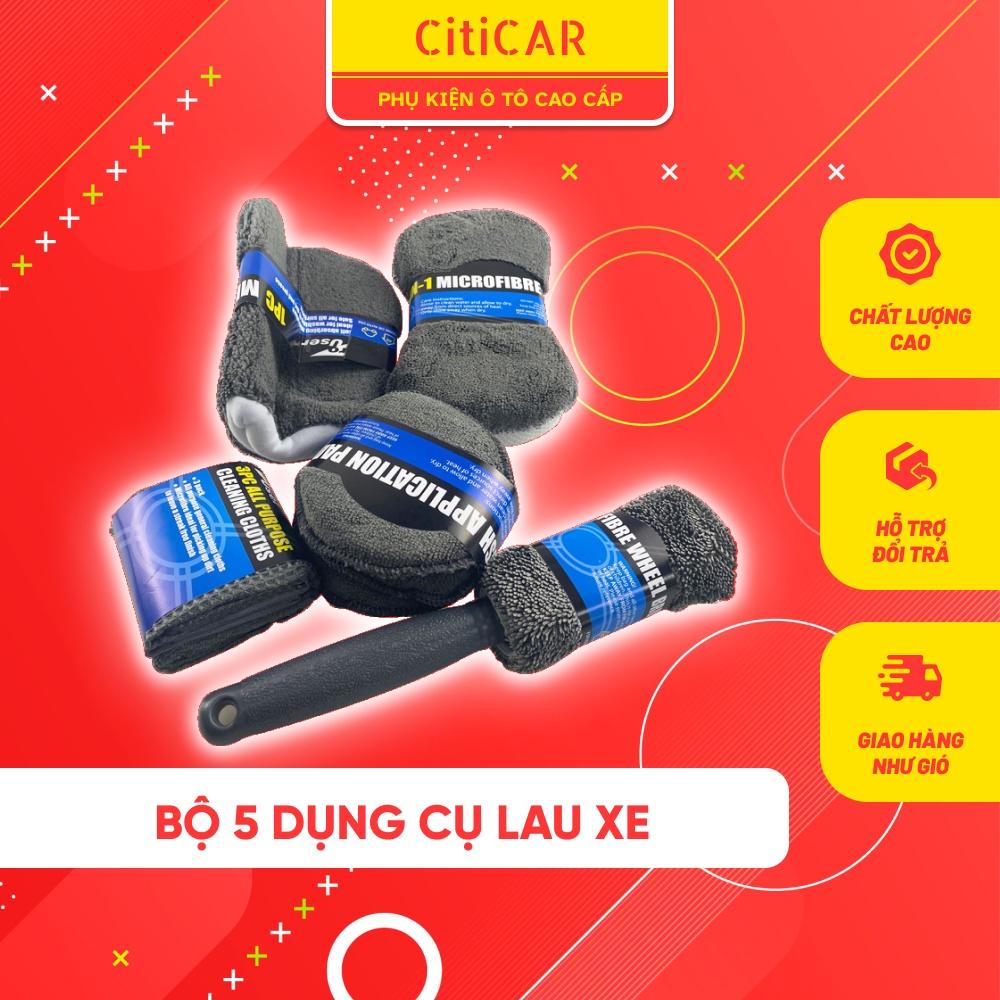 Bộ Dụng Cụ 5 Món Vệ Sinh Xe Hơi,Ô Tô Chuyên Dụng Siêu Mềm, Bảo Vệ Sơn Xe