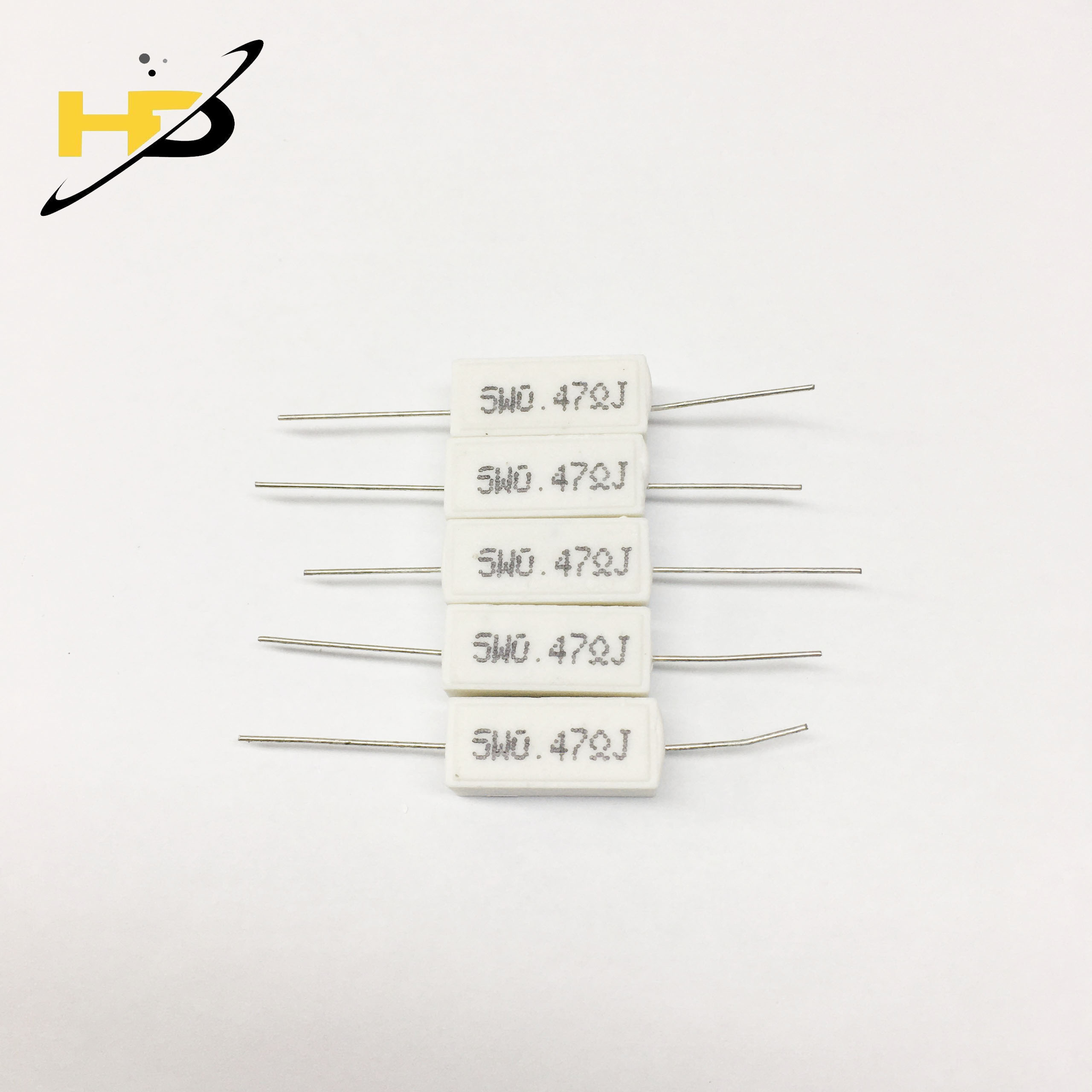 Điện Trở Sứ Dáng Nằm 5W 0.47R Sai Số 5%