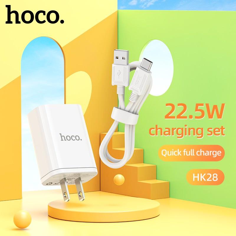 Bộ sạc Hoco HK28 USB Type-C Fast Charge / VOOC / QC3.0 22.5W (Trắng) - Nhất Tín Computer