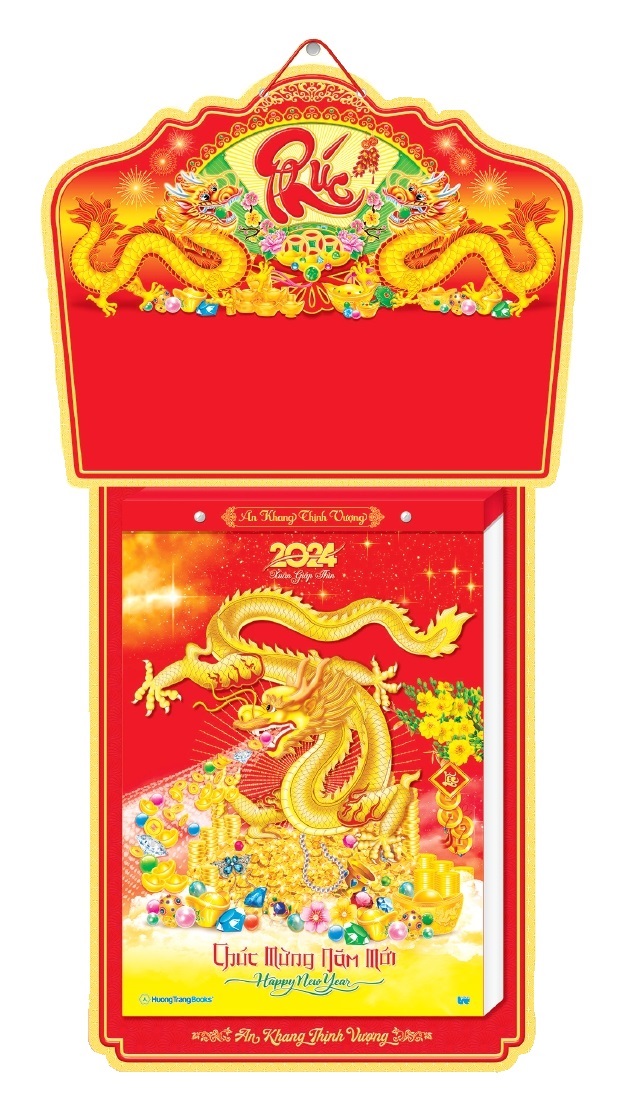 Lịch Bloc Siêu Cực Đại Đặc Biệt Cao Cấp 2024 - Lịch Tết 2024 - Quà Tặng Tết Ý Nghĩa HT1