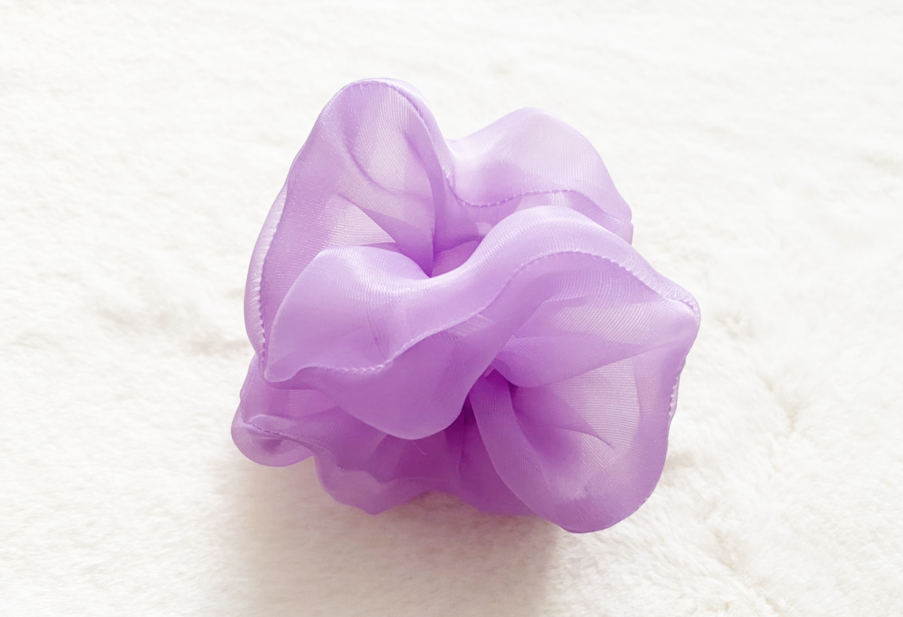 Cột tóc srunchies mẫu mới màu hồng phấn đẹp