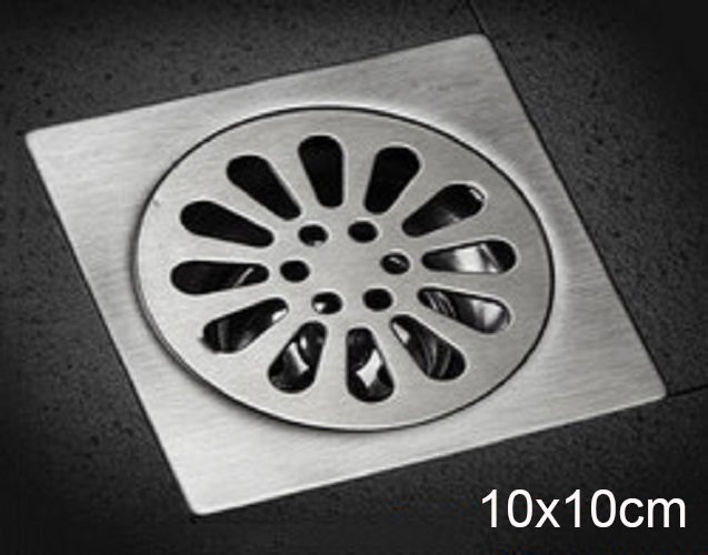 Thoát sàn inox thông thường (10x10cm) - Hàng Cơ bản