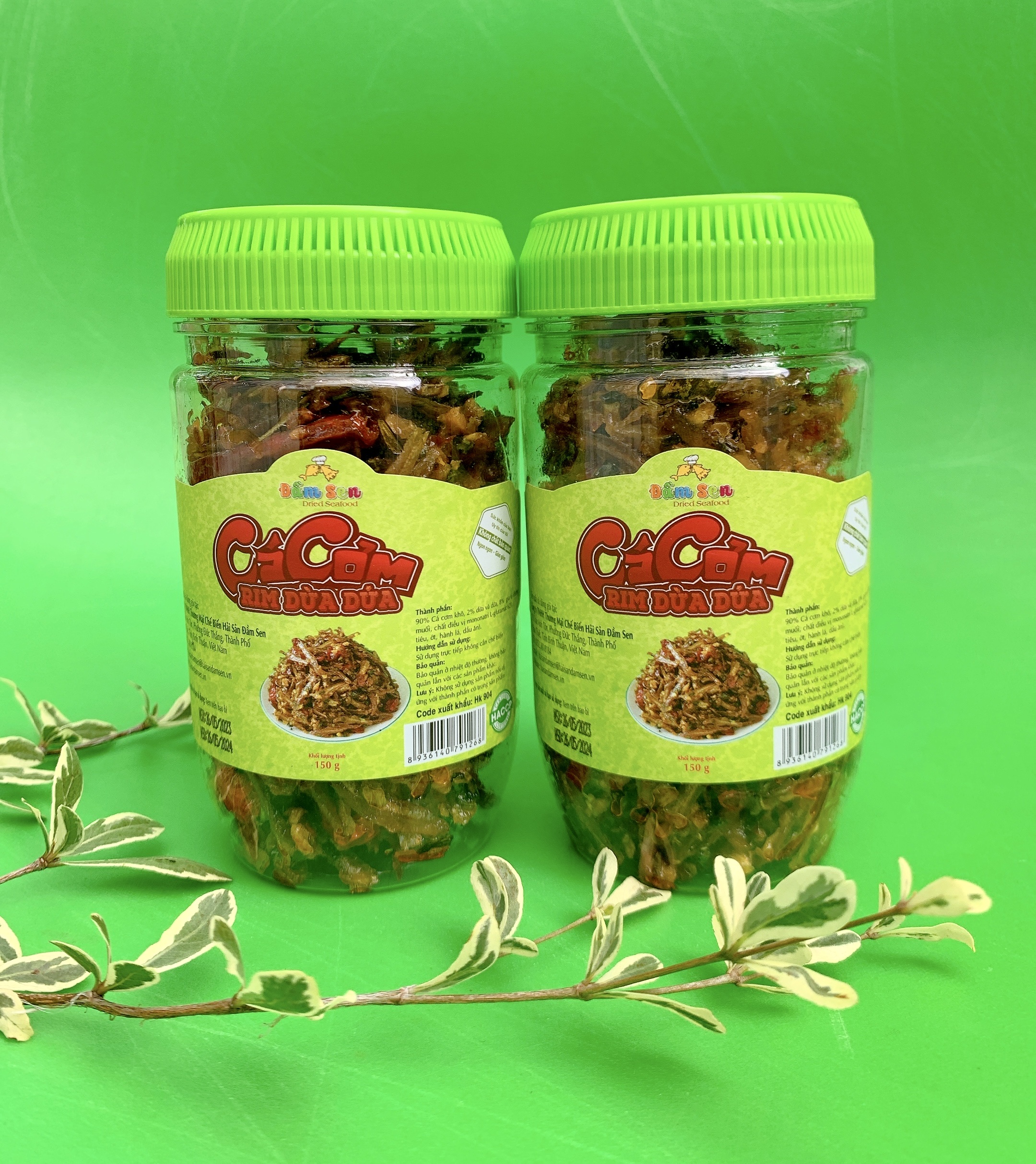 Đặc Sản Bình Thuận - Cá Cơm Rim Dừa Dứa Đầm Sen - 1Kg - Ocop 4 Sao