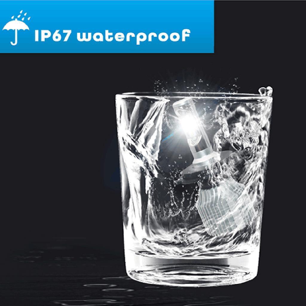 2 Pieces H8 H9 H11 H16 Headlight High Low Beam Bulb Kit - 6000K Cool White