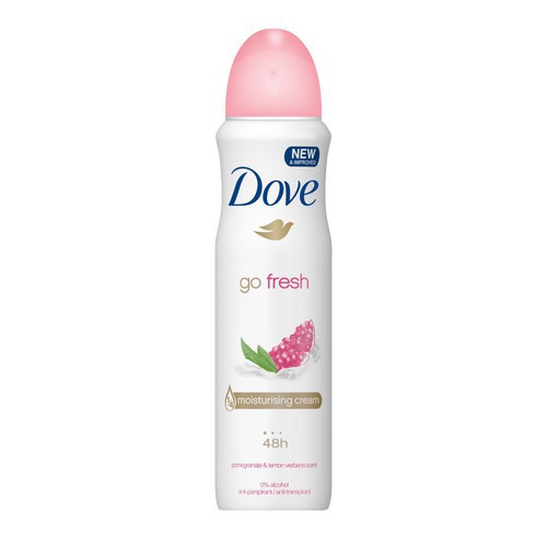 Xịt khử mùi Dove Go Fresh Lựu 48h 150ml( không có tem phụ- không xuất hóa đơn )