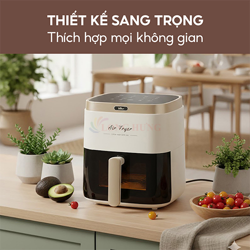 Nồi chiên không dầu Bear 5 lít AF-4H15L - Hàng chính hãng