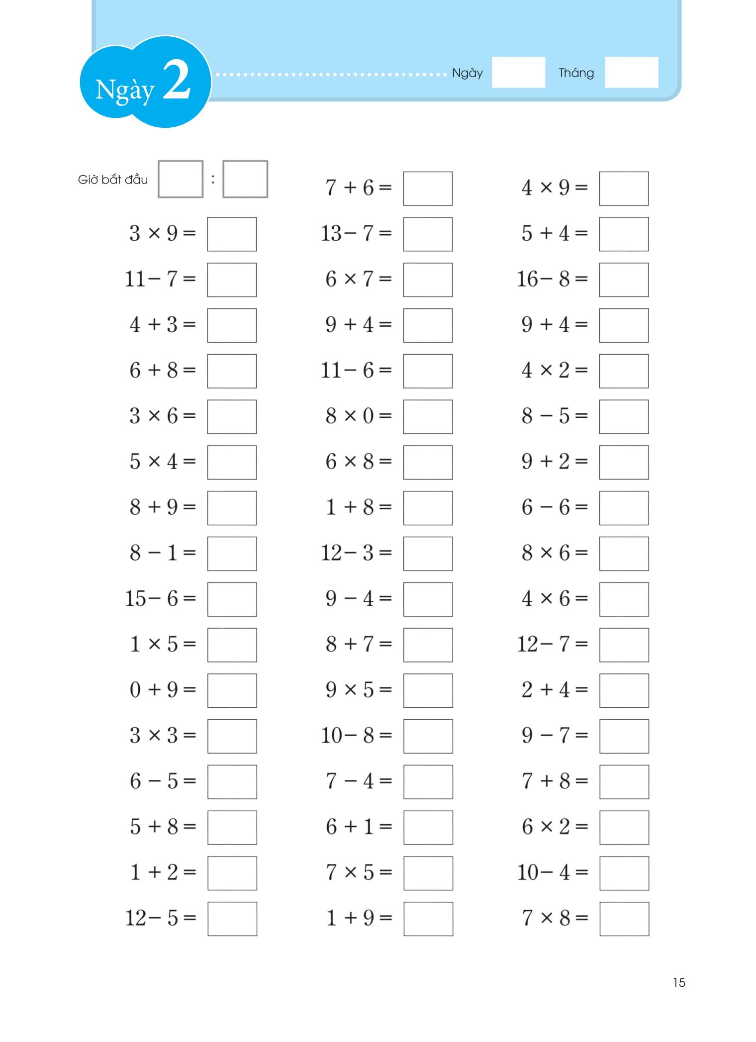 Sách Luyện Trí Não - 60 Ngày Cải Thiện Trí Não (Các Bài Toán Rèn Khả Năng Tư Duy Và Luyện Trí Nhớ)