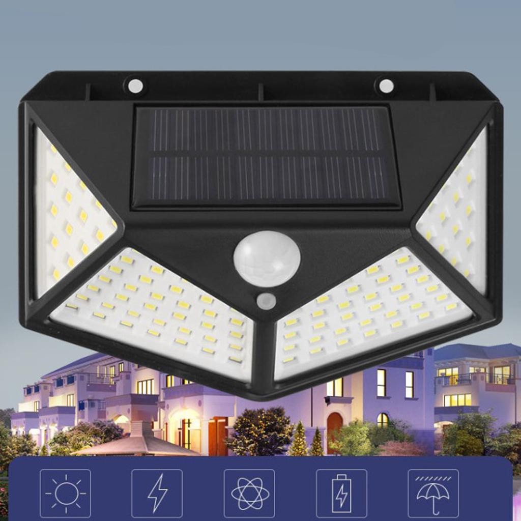 LED Solar Sensor Wall Light Yard Garden Lamp