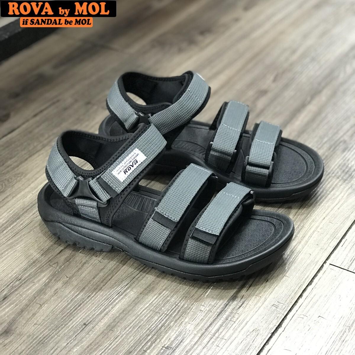 Sandal nam 3 quai ngang dán xé hiệu Rova RV183-1G