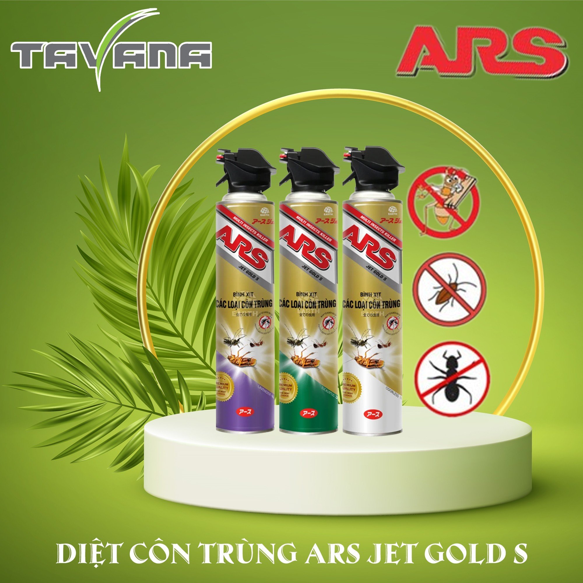 Bình Xịt Côn Trùng ARS Jet Gold Plus 600ml