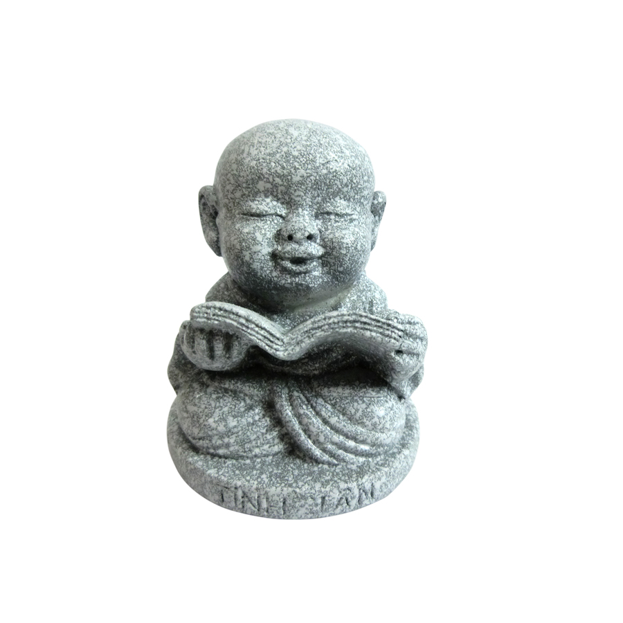 Tượng đá bộ sáu chú tiểu lục độ - màu đá