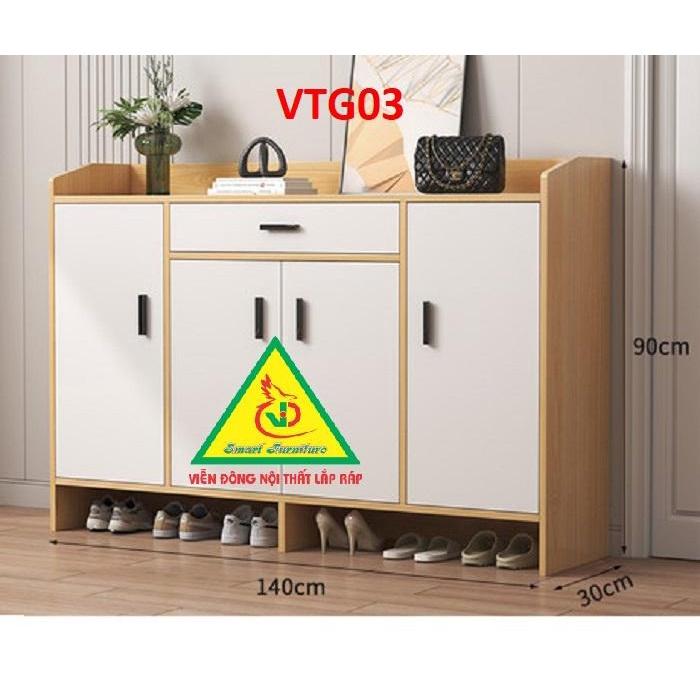 Tủ Giày Hiện Đại Nhiều Ngăn Để Giày, Tiết Kiệm Diện Tích VTG03A - Nội thất lắp ráp Viendong Adv