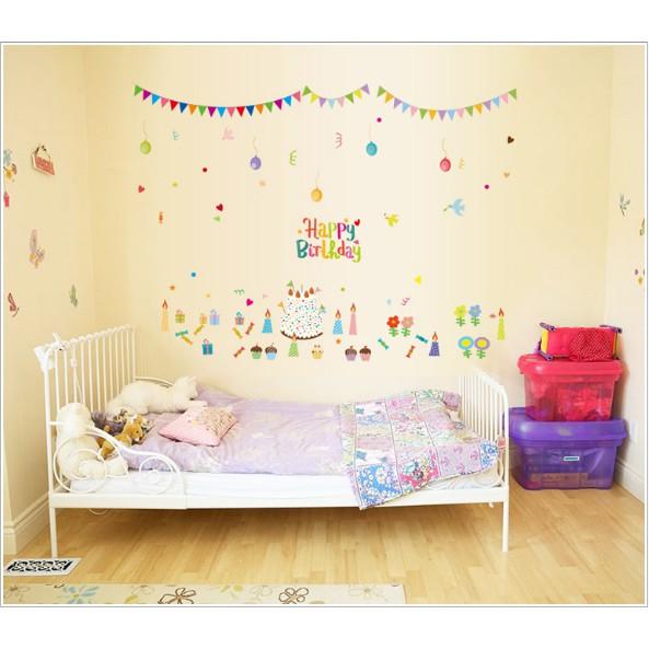 Decal trang trí tường Sinh Nhật - Party Happy Birthday