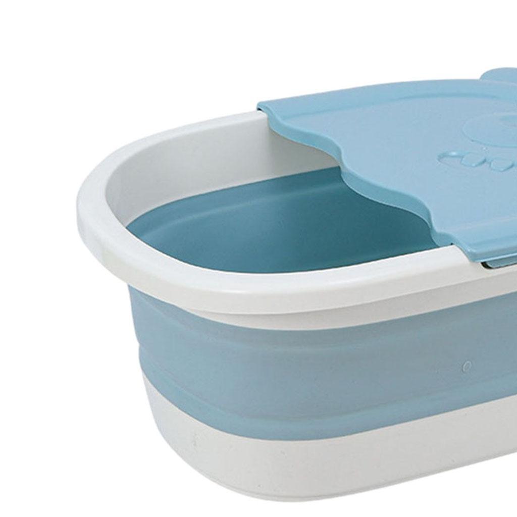Folding Foot Basin with Pebble Massage Feet Soaker Massage Tubfoot Care