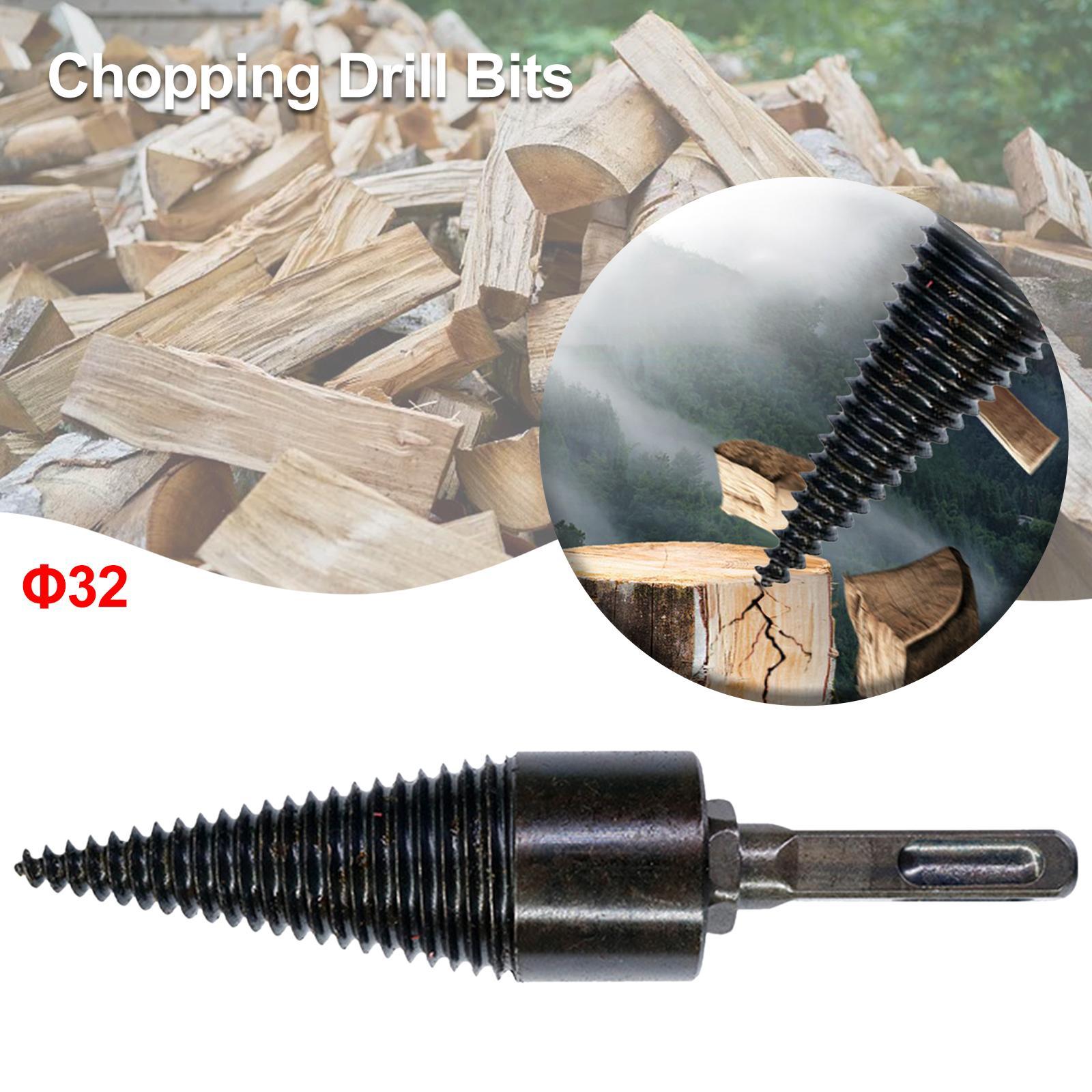 Firewood Drill Bit Wood Splitter, Electric Log Splitter Drill Bit, Wood Splitting Drill Bit, Reamer Timber Woodworking Tools