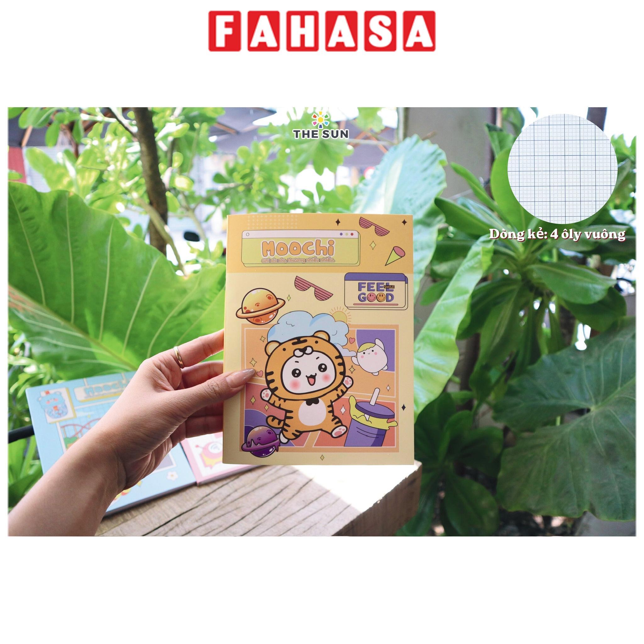 Tập Học Sinh Moochi - 4 Ô Ly Vuông - 96 Trang 120gsm - The Sun - Hổ Vàng