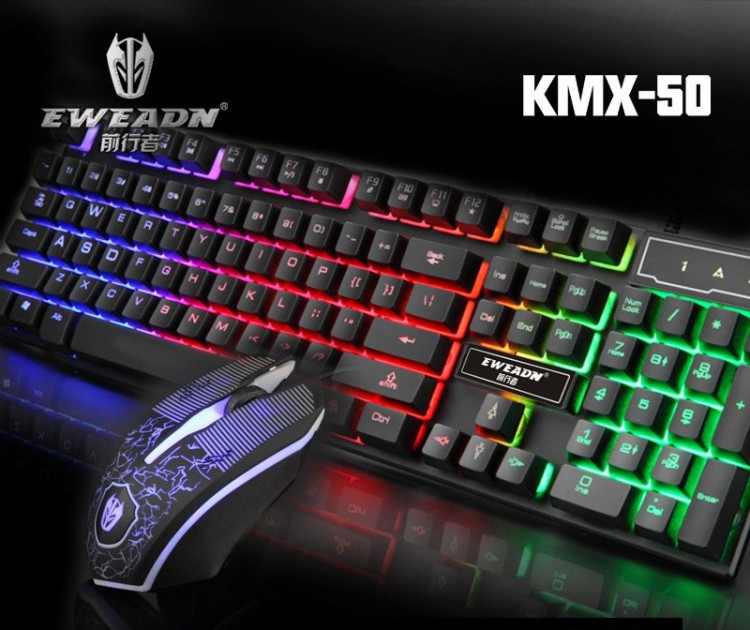 Bàn phím giả cơ kèm chuột KMX50 Gaming mouse PF170 3