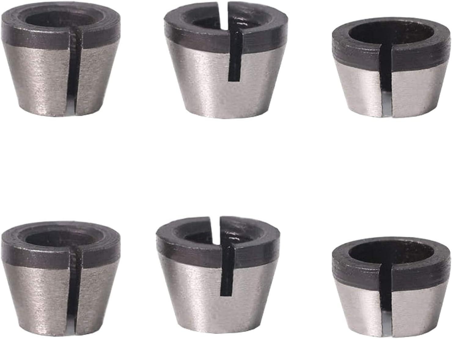 6 Cái Chuck Đầu Kẹp Đầu Bộ Chuyển Đổi Đầu Router Cho Máy Khoan Router Máy Khắc Tông Đơ Điện Bộ Định Tuyến Chế Biến Gỗ Giá Kẹp