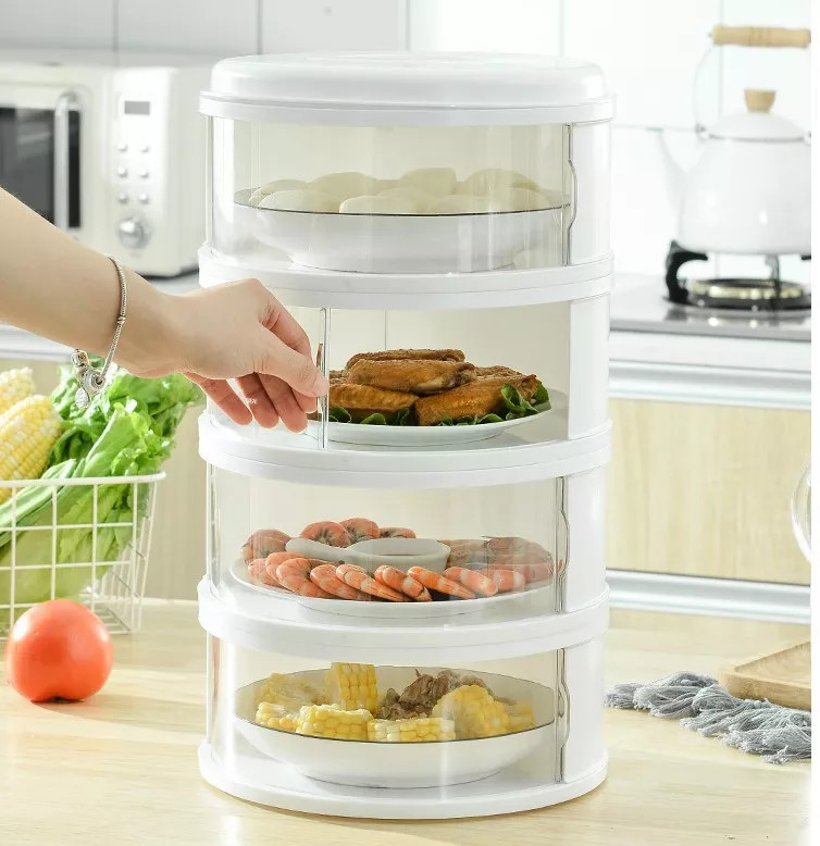 Lồng bàn giữ nhiệt 5 tầng đa năng - lồng bàn giữ nhiệt thực phẩm - hộp đựng đồ ăn chống bụi, côn trùng - lồng bàn đậy thức ăn giữ nhiệt nhiều tầng - hộp đựng thức ăn