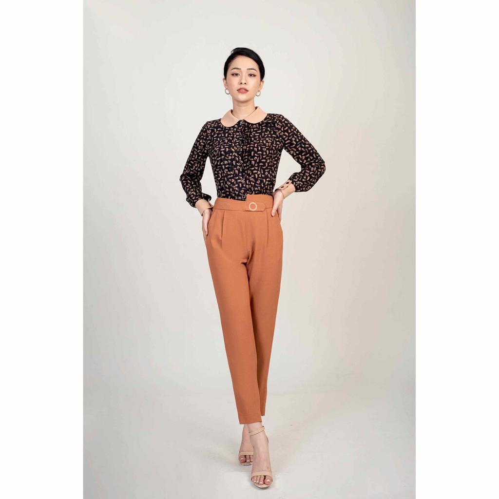 Quần baggy cạp phối đai MMOutfit M-QU020121018