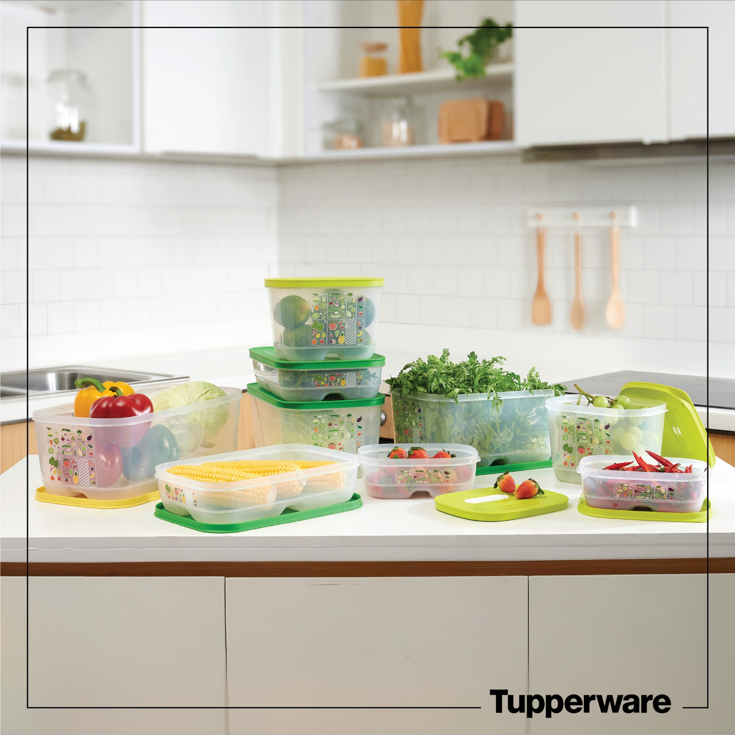 Bộ bảo quản thực phẩm Ventsmart 9 hộp trữ mát Tupperware