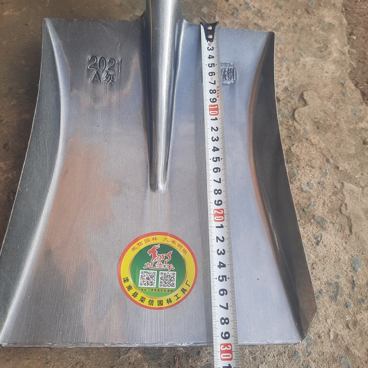 Xẻng Sắt Mũi Vuông Dày 1,5mm Xúc Đất, Xúc Cát Siêu Cứng