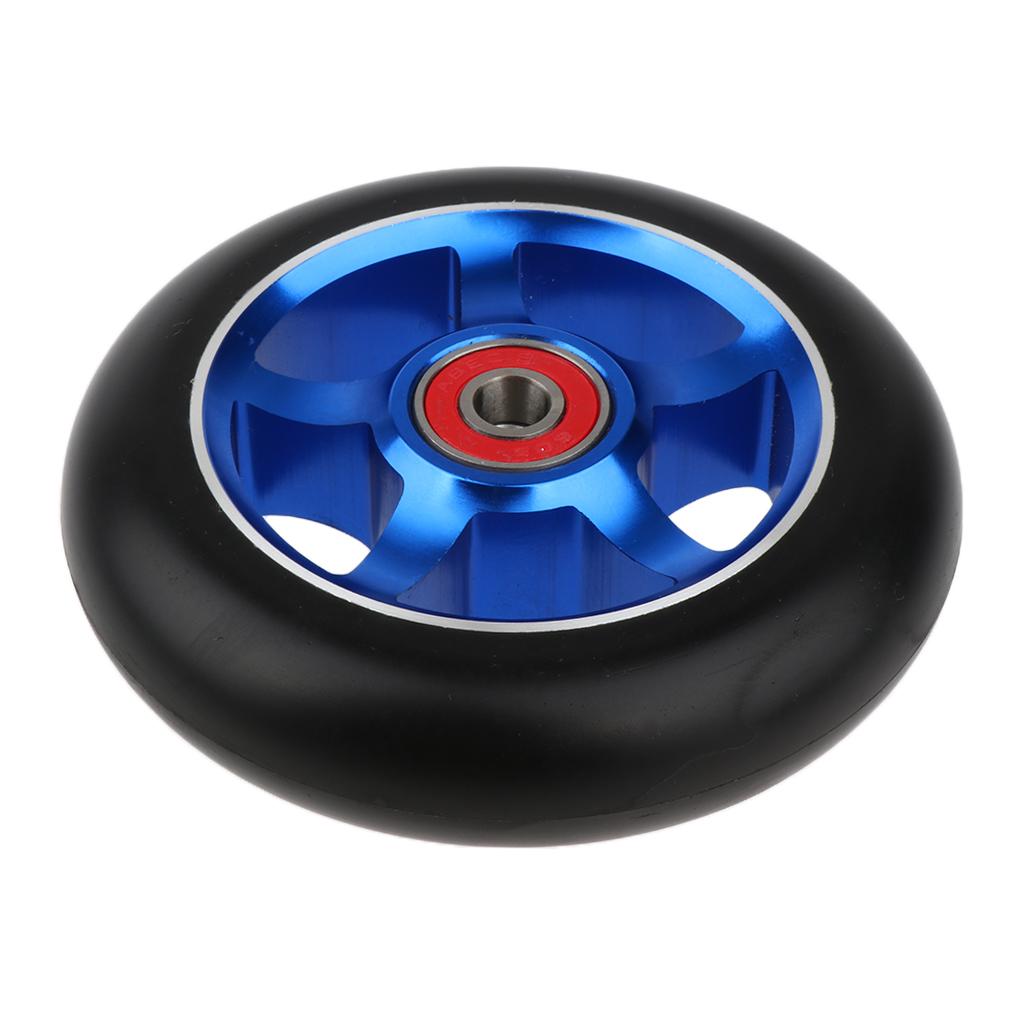 2 Sets of 100mm Replacement Wheels with Gold And Blue Bearings And Bushings