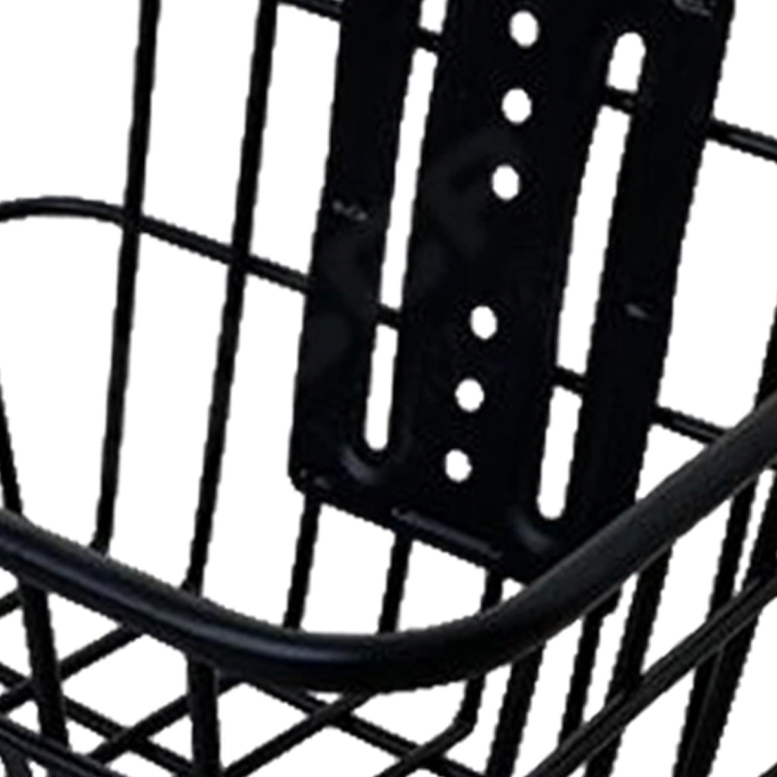 Front Basket Storage Iron Parts Black Hanging Basket for Electric Scooter