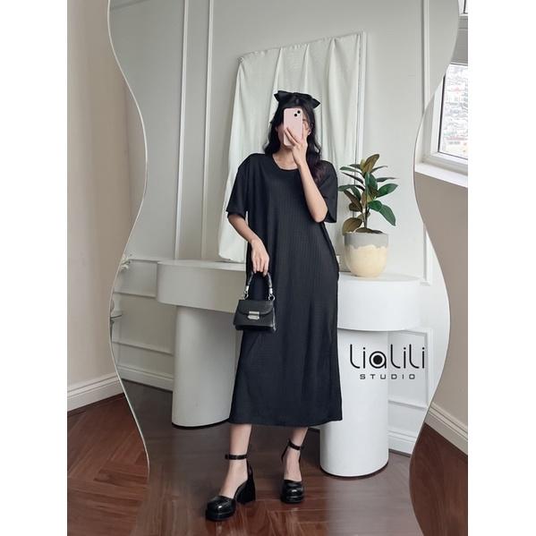 Đầm gân thun co giãn thoải mái